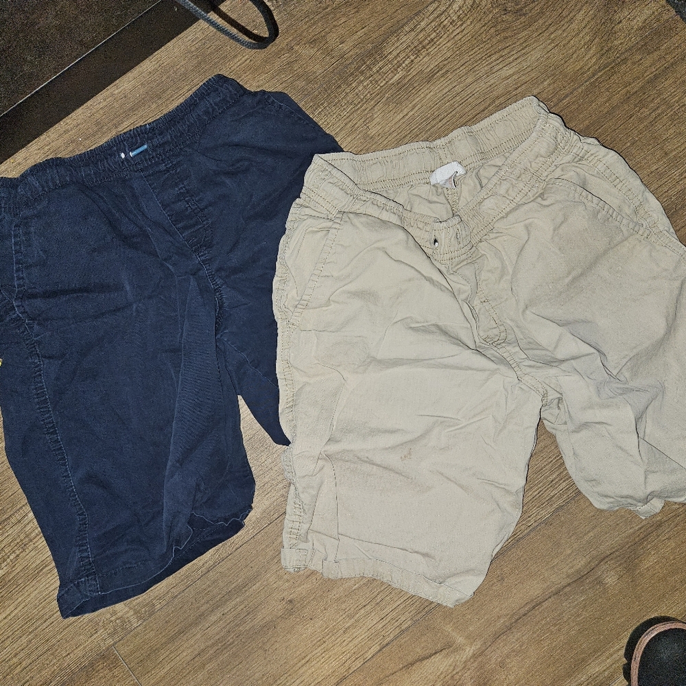 Beige Casual Shorts